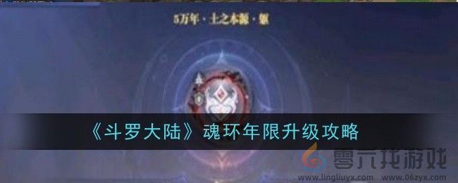 《斗罗大陆》魂环年限升级攻略(图1)