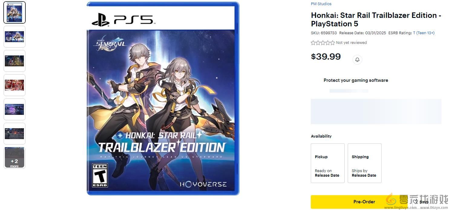 《崩坏：星穹铁道》PS5实体版预购已上线百思买 售价40美元(图1)