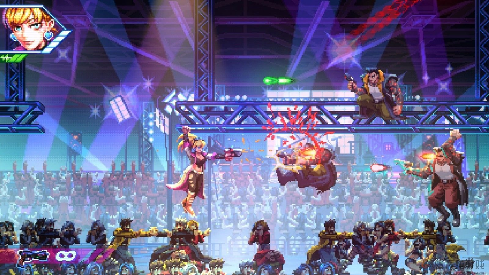 《魂斗罗》风格射击新作《霓虹地狱》公布 登陆PC Steam(图4)