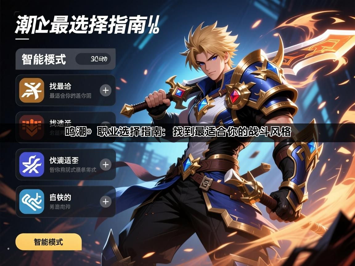 鸣潮》职业选择指南：找到最适合你的战斗风格