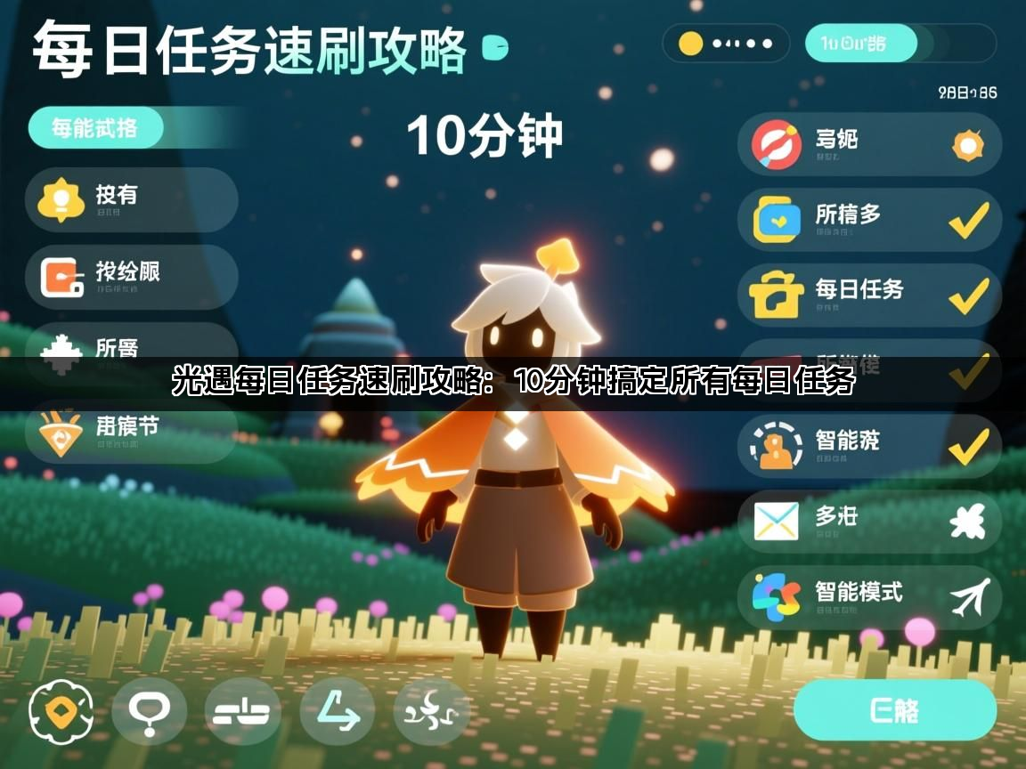 光遇每日任务速刷攻略：10分钟搞定所有每日任务