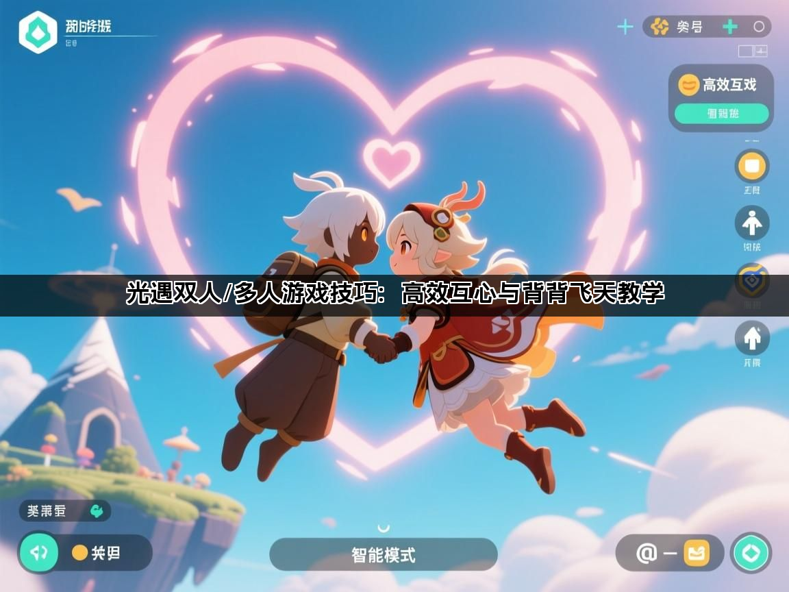 光遇双人/多人游戏技巧：高效互心与背背飞天教学