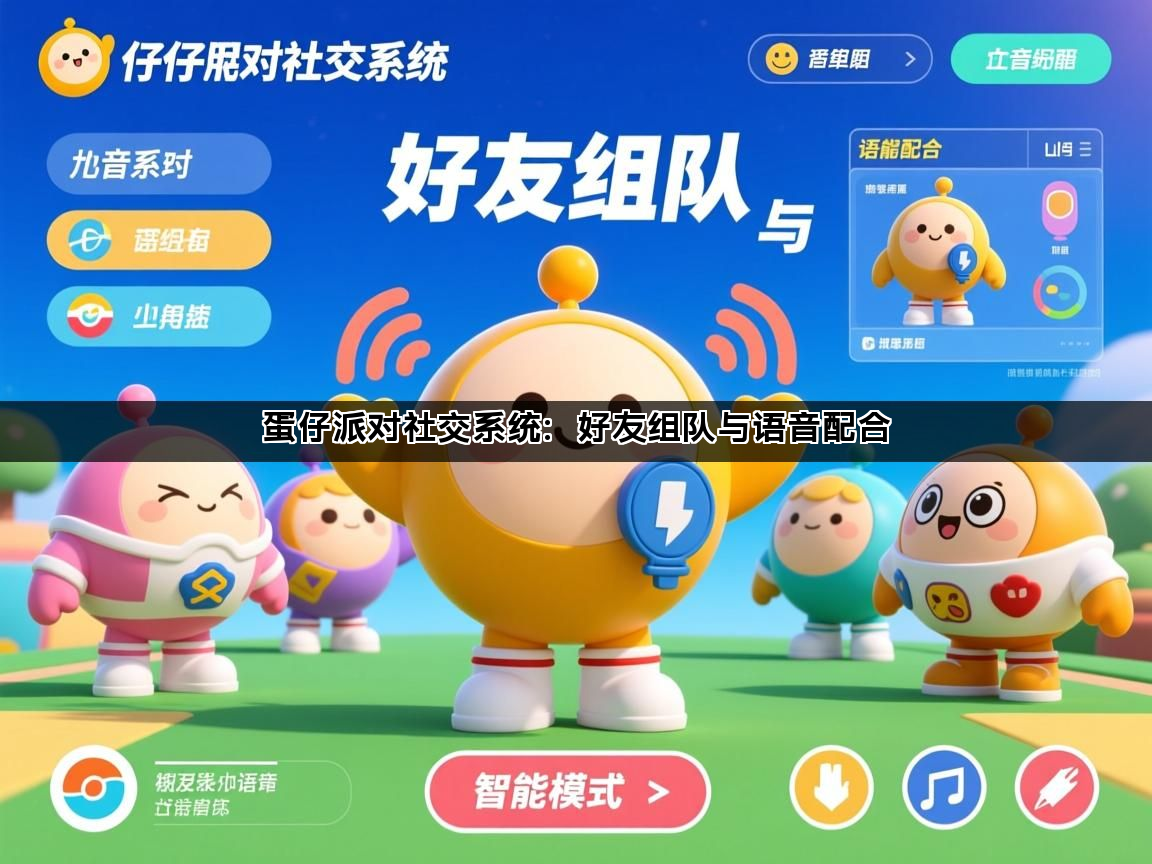 蛋仔派对社交系统：好友组队与语音配合