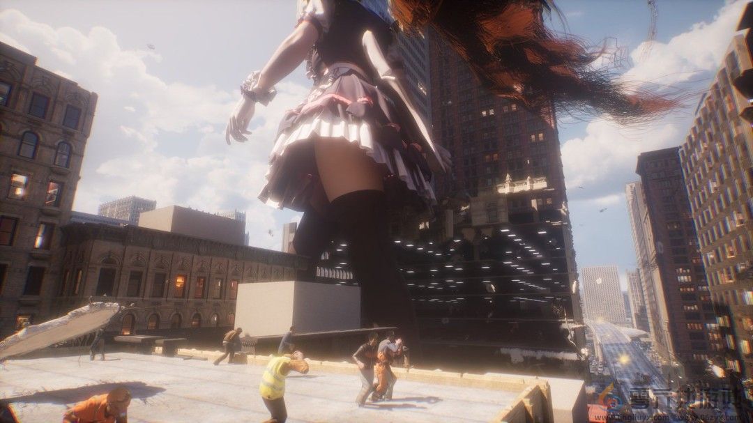 《女巨人游乐场》新截图 巨大美女大肆破坏城市(图1)