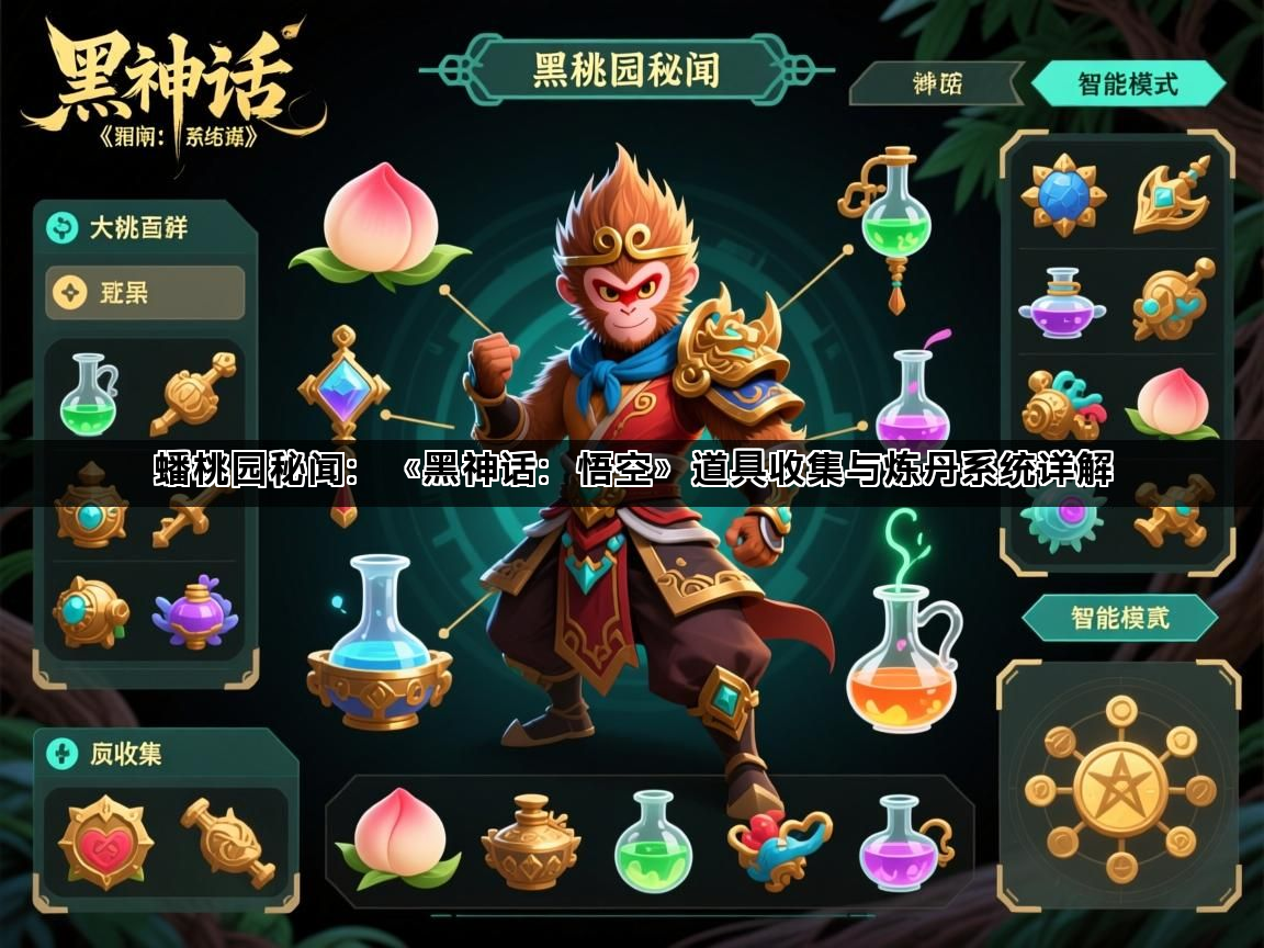 蟠桃园秘闻：《黑神话：悟空》道具收集与炼丹系统详解(图1)