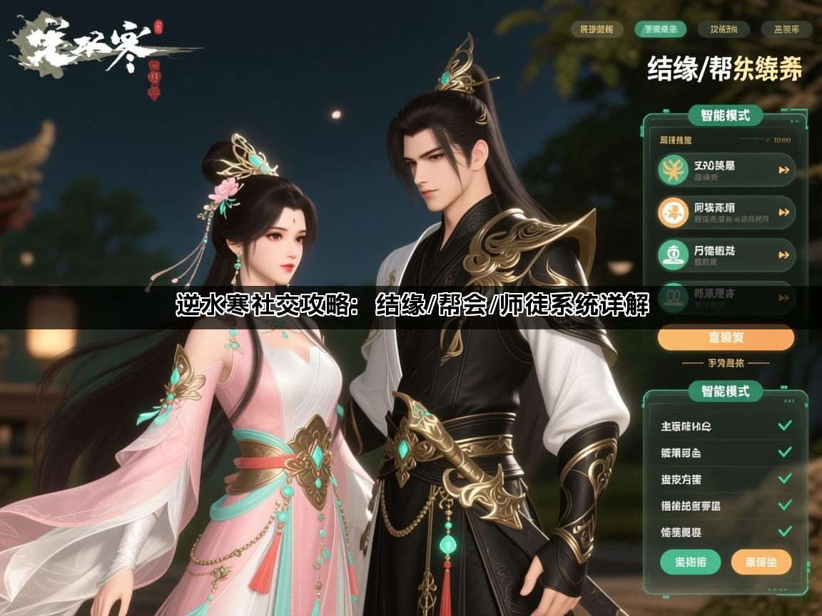 逆水寒社交攻略：结缘/帮会/师徒系统详解