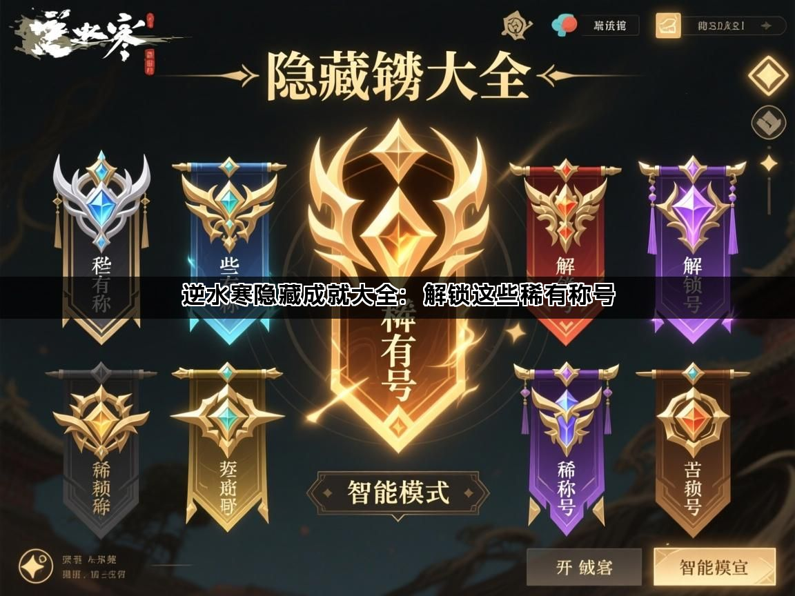 逆水寒隐藏成就大全：解锁这些稀有称号