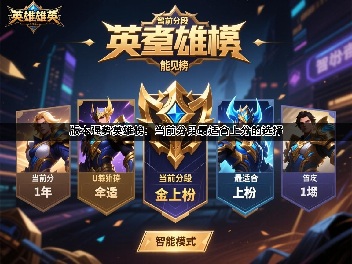版本强势英雄榜：当前分段最适合上分的选择