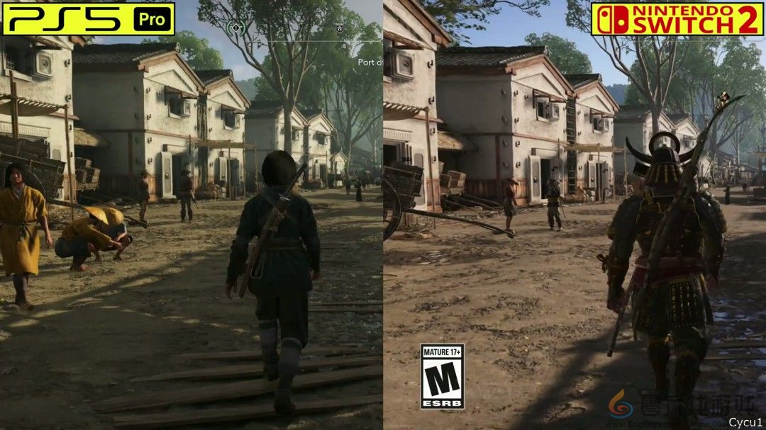 《刺客信条：影》PS5 Pro和Switch 2画面对比(图5)